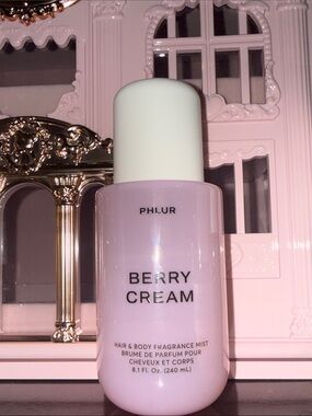 PHLUR Berry Cream Hair & Body Fragrance Mist — Soft Lavender Pink